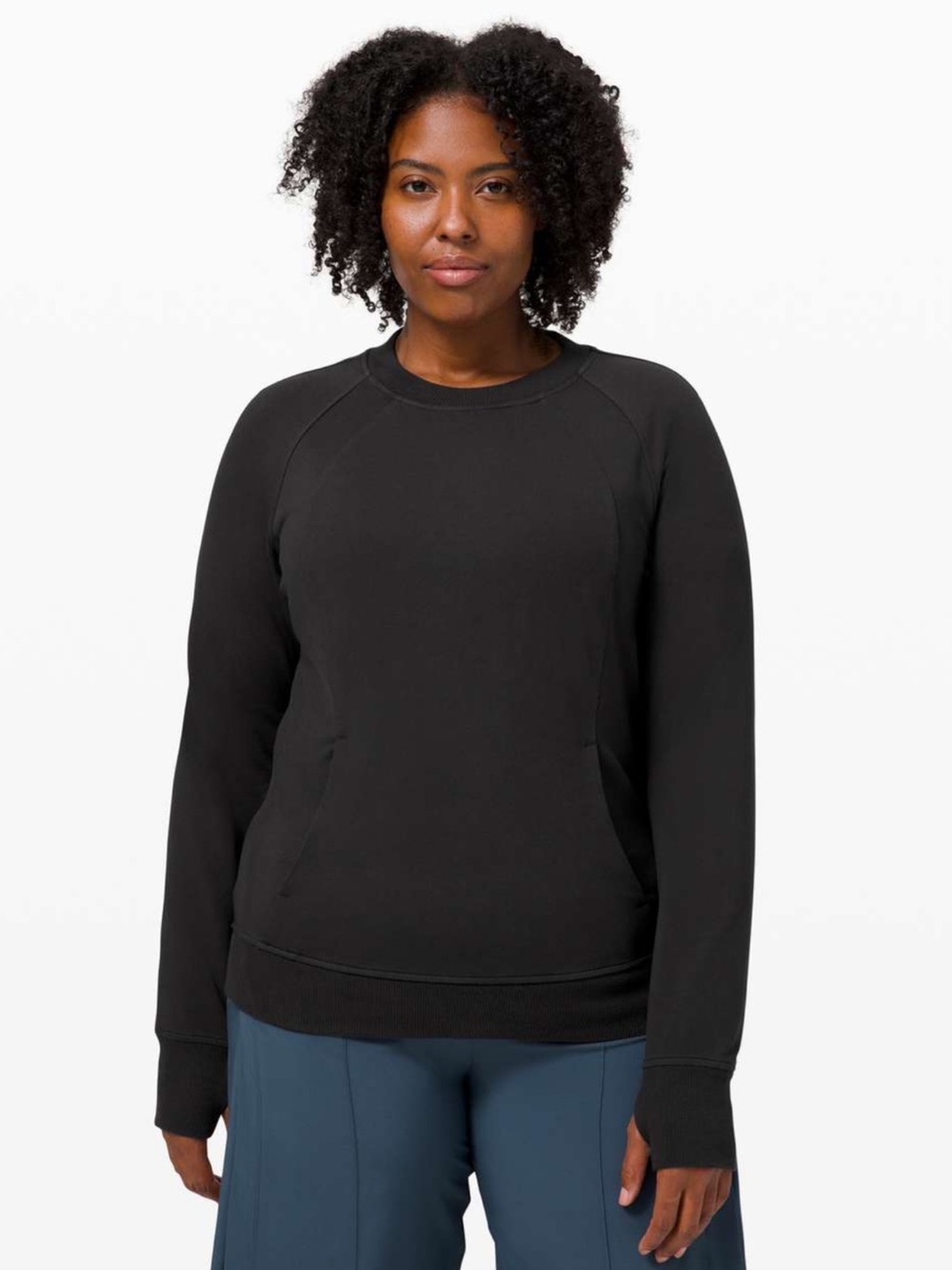 Lululemon Scuba Crew Women’s Black Crewneck Pullover Sweatshirt